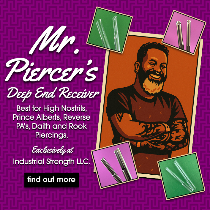 Promotional graphic for Mr. Piercer’s Deep End Receiver